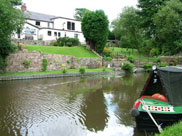 Nice house and gardens on the canal