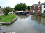 View from towpath bridge towards Rufford Branch