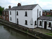 View from towpath bridge towards Rufford Branch