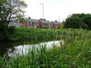 The A59 alongside the canal