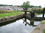 Rufford lock (No.7) and the marina