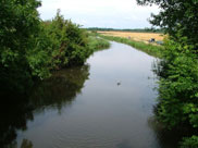 View from Strand bridge, original course of River Douglas