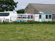 Hurst's of Wigan Coaches in a field, Sollom