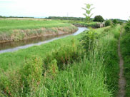 The River Douglas, much wider than at Wigan