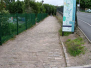 A wee path down the side of Asda led to the canal