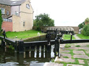 Lock 56, Bottom Road bridge (Bridge 99) and the Infirmary Hotel