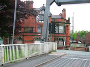 Derelict Britannia Hotel at Plank Lane lift bridge