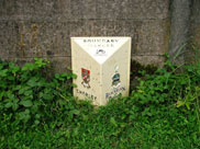 Boundary marker separates Chorley and Blackburn with Darwen