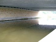 Under the wide Brimmicroft bridge