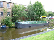 Narrow boats moored at Withnell Fold