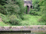 An old viaduct with lots of tall arches