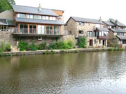 Nice houses on the canal just past Johnson's Hillock