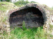 Unusual structures at side of canal, brick kilns?