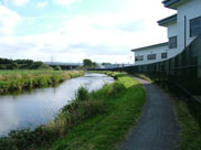 New industrial units on the canal bank