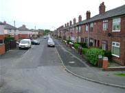 Lilford Street, Leigh, from the canal