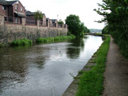 Modern canalside housing at Blackburn