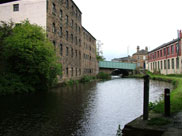 Old canalside buildings close to Manchester Road