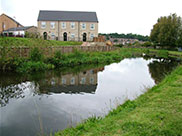 New stone-built canalside housing