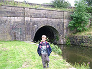 Dan at the other side of Gannow Tunnel