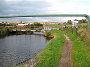 Rileys swing bridge (Bridge 114) and a pipe bridge