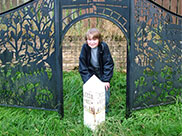 Thomas at the halfway point of the canal